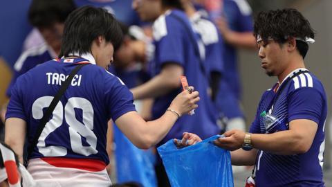 Japanese Fans Cleared Stadiums, Women Urge Men to Clean at Home