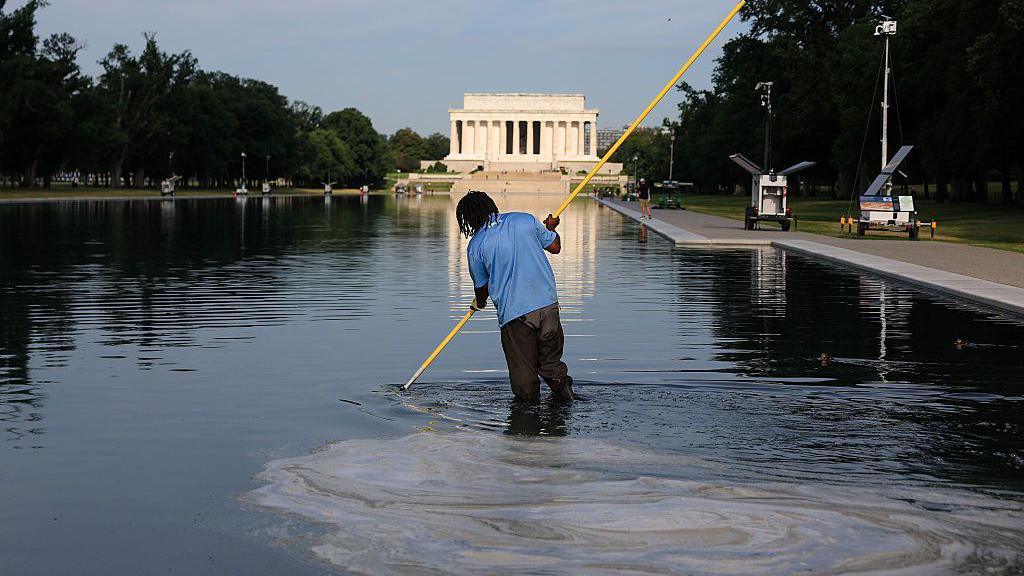 Former Olympian Indicted for Vandalising Washington Reflecting Pool