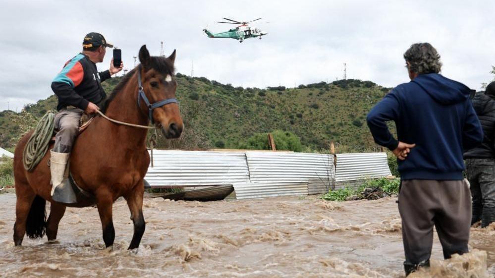 Helicopter Rescue Saves Residents as Central Chile Floods Surge