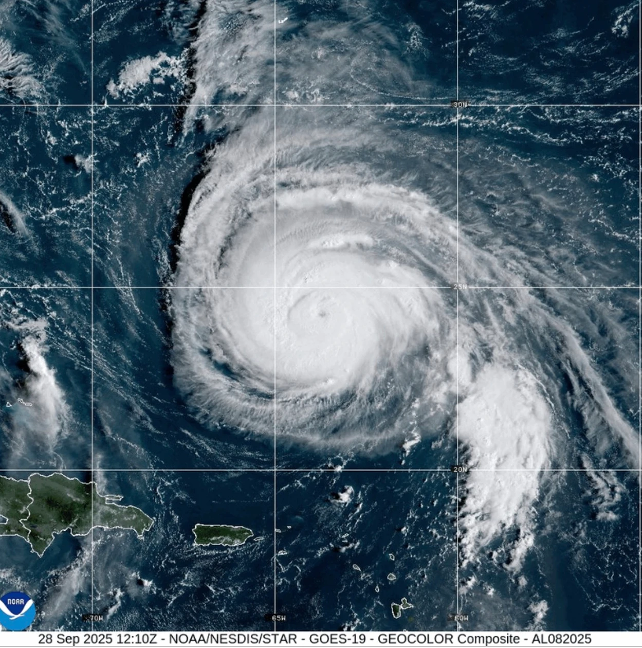 Hurricane Humberto and Tropical Storm Imelda Threaten Eastern U.S. and Caribbean