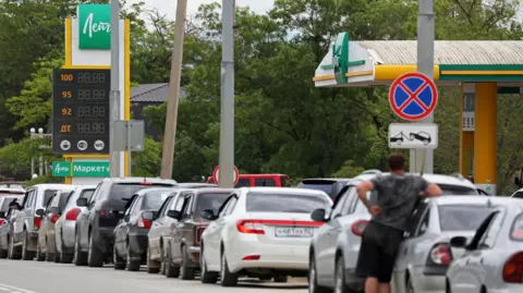 Fuel sales halted in occupied Crimea amid Ukraine's oil strikes