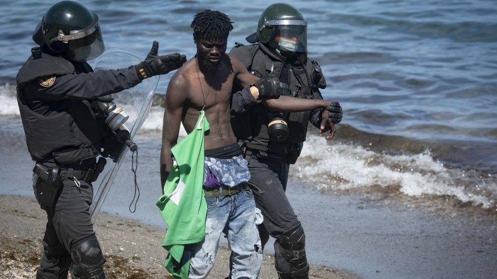 Hundreds of Migrants Flood Into Ceuta From Morocco, Straining Spanish Resources