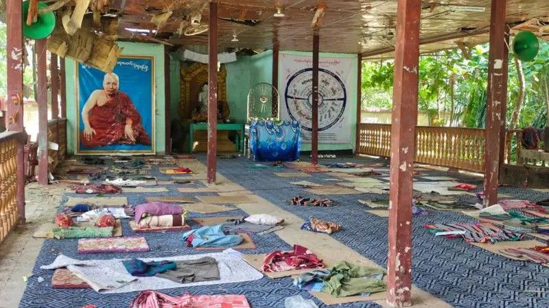Fourteen Killed in Air Strike on Myanmar Monastery