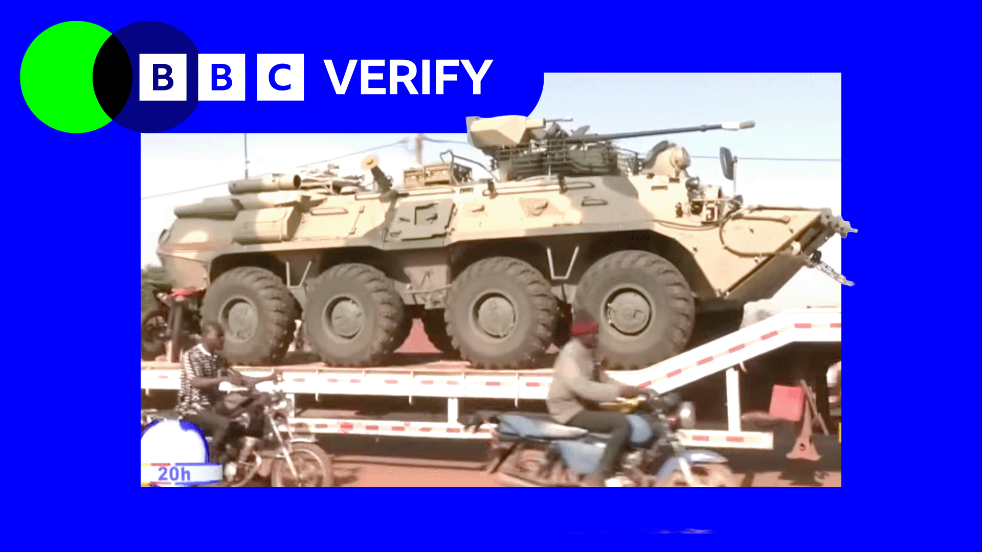 Russian military vehicle carried through Bamako