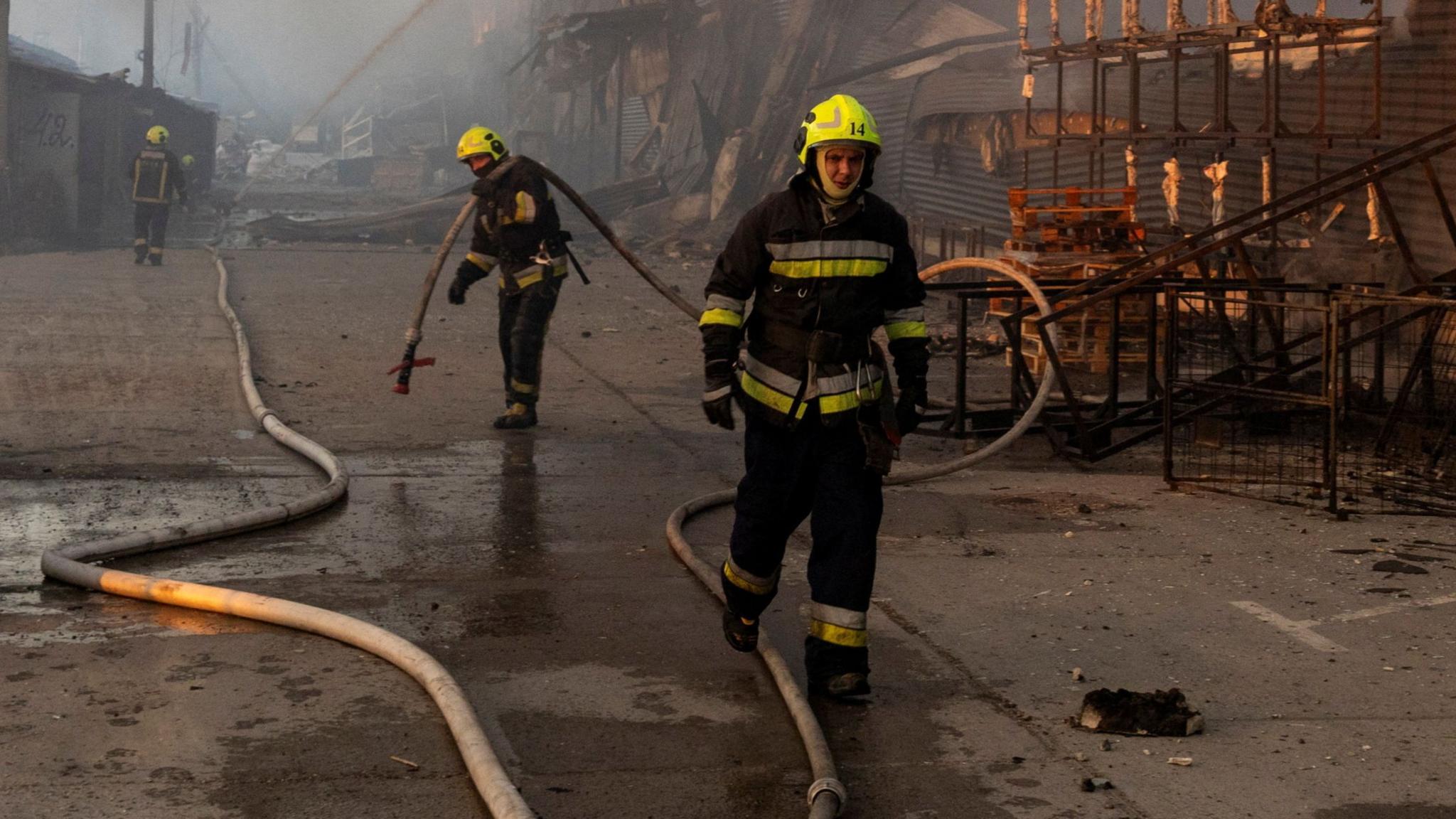 Zelensky denounces Russia’s ‘vile’ missile onslaught killing 15