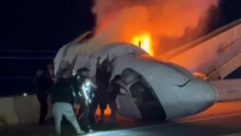 Bystanders Rush to Rescue Passengers After Fiery Private Jet Crash on Texas Highway
