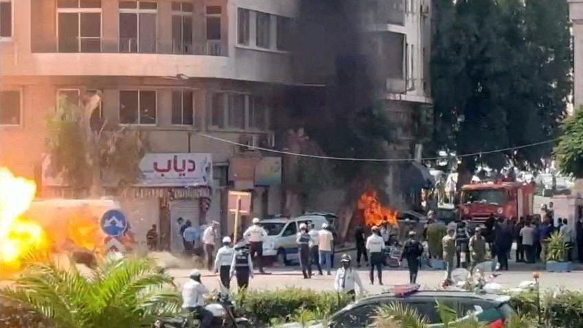 Macron Safe Amid Damascus Explosions During High‑Level Visit