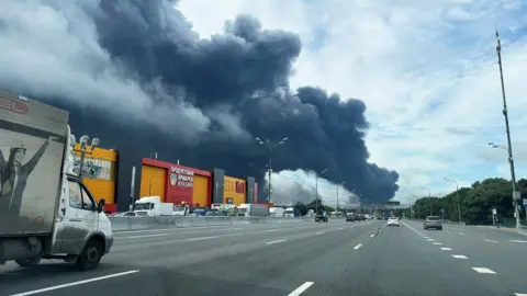 Black Rain Falls After Largest Ukrainian Drone Attack on Moscow’s Oil Refinery
