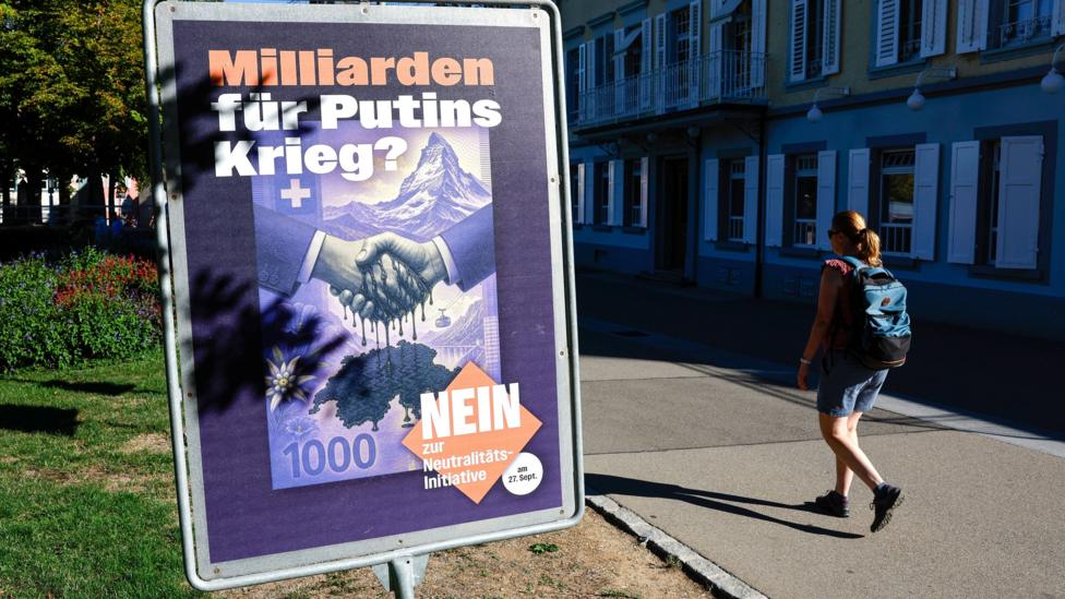 Swiss voters reject stricter neutrality, keeping sanctions power