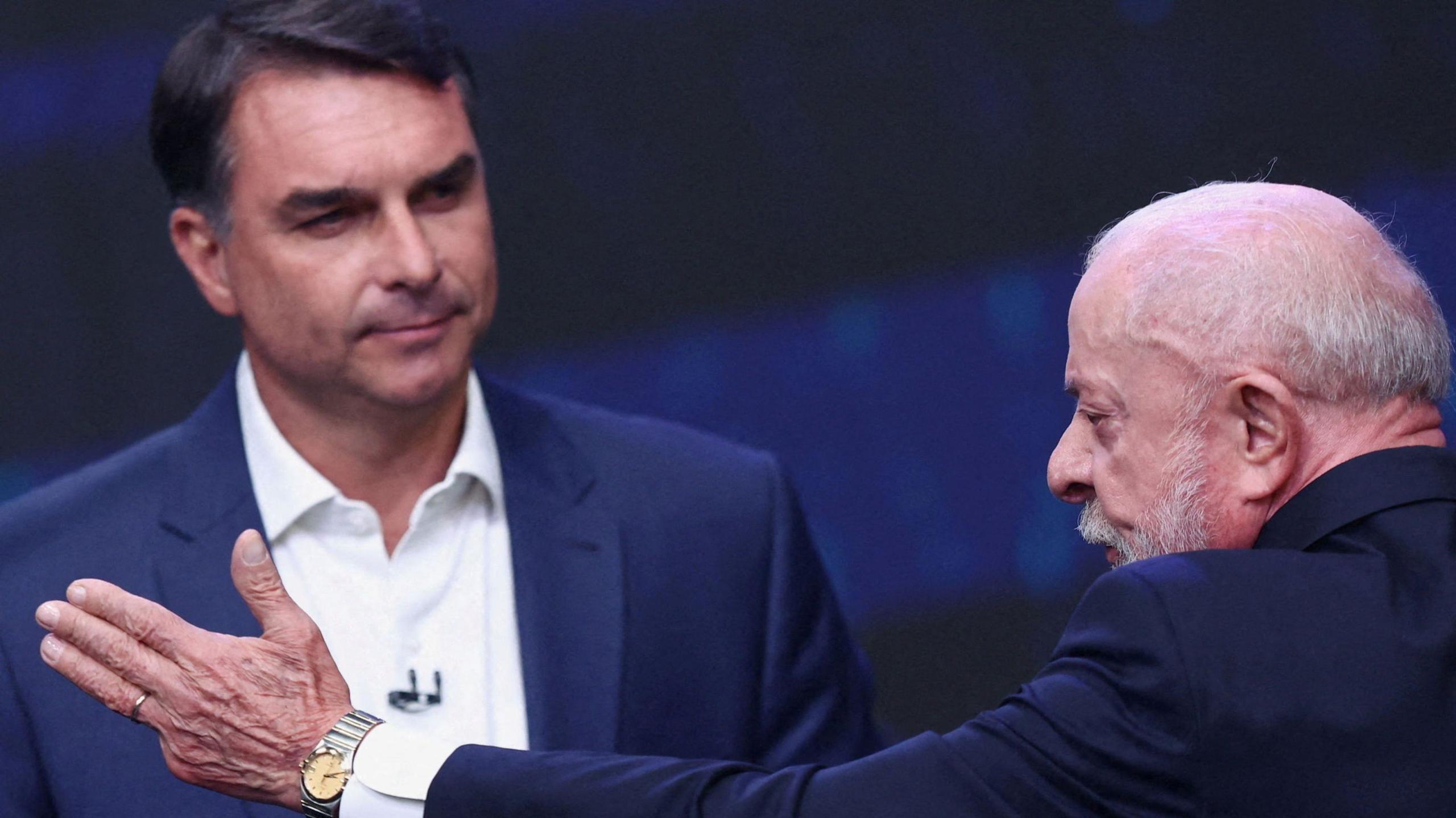 Candidates Lula and Bolsonaro