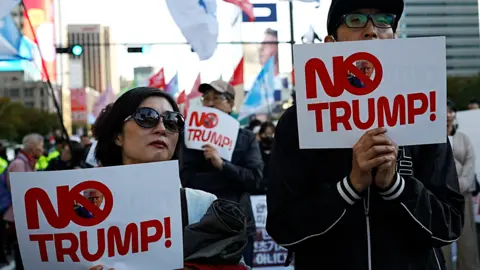 South Korea Balances Geopolitical Tensions: Protests Erupt as Trump and Xi Visit